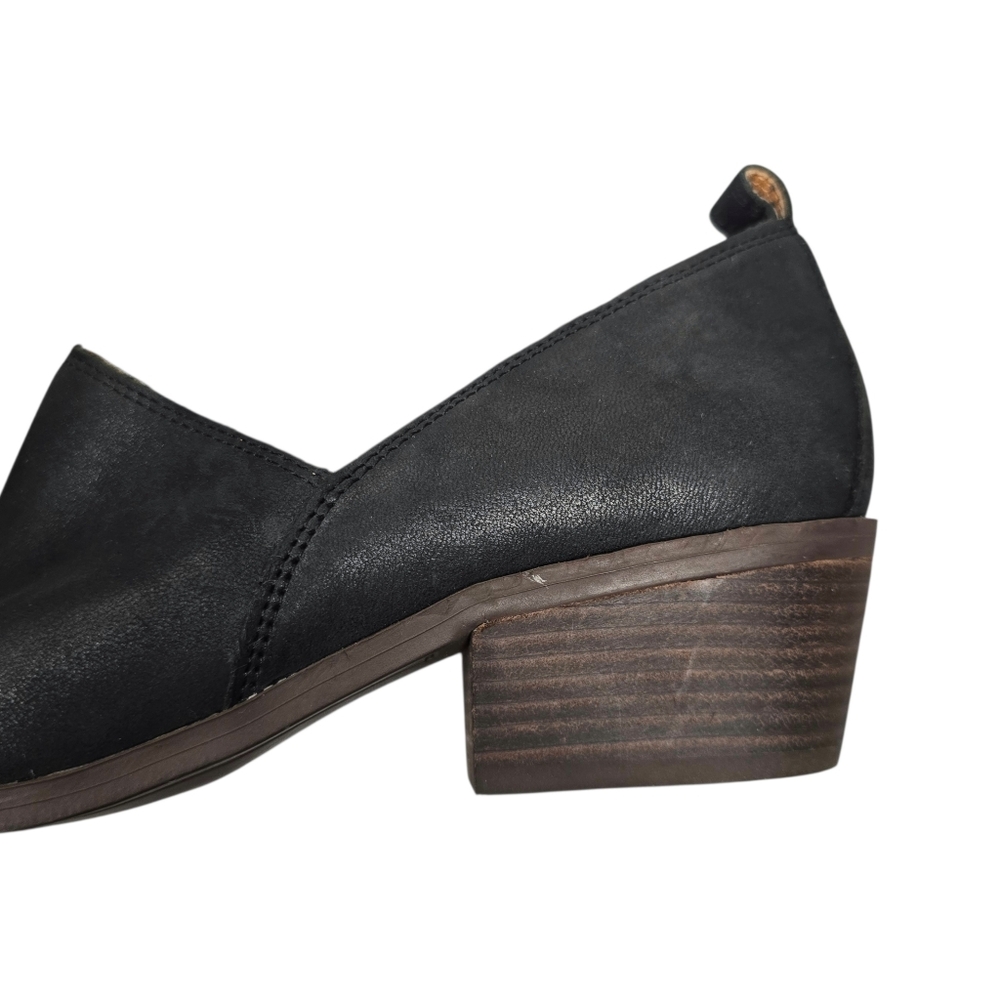 Lucky Brand Womens Morriah Black Leather Shoes Size 7.5 - Picture 7 of 9